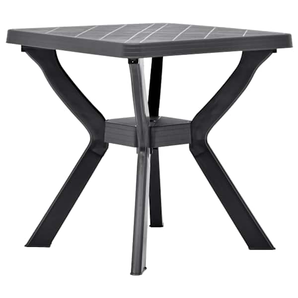 vidaXL bistroolaud, antratsiithall, 70 x 70 x 72 cm plast