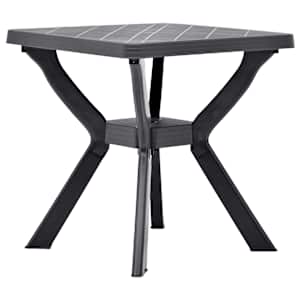 Bistro stolek antracitový 70 x 70 x 72 cm plast