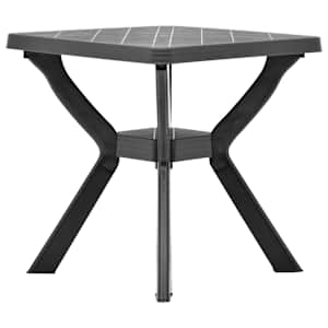 Bistro stolek antracitový 70 x 70 x 72 cm plast - obrázek 3