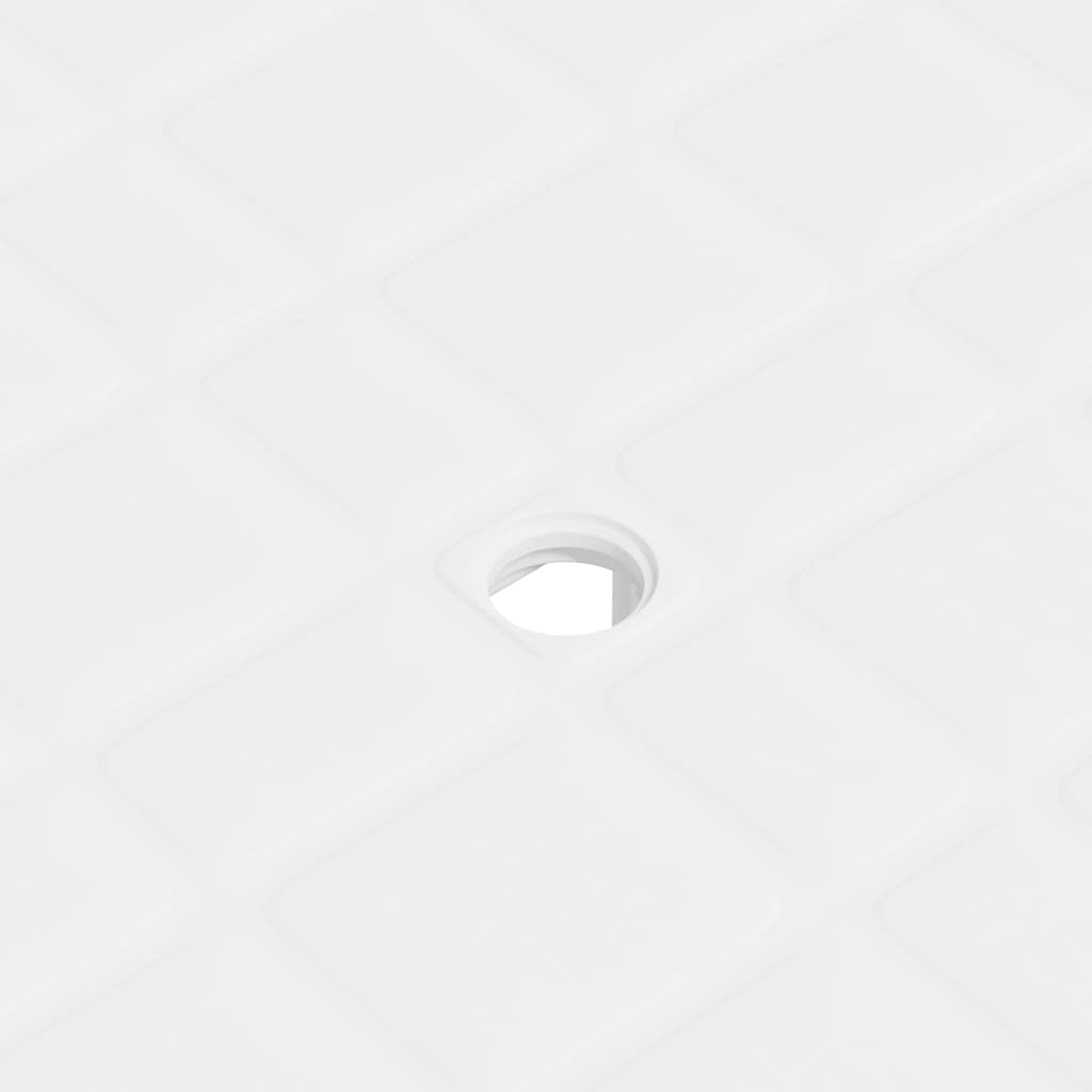 dārza galds, balts, 80x75x72 cm, plastmasa