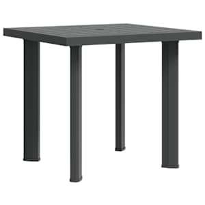Zahradní stůl antracitový 80 x 75 x 72 cm plast - obrázek 7