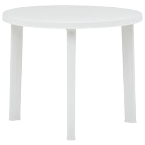 Zahradní stůl bílý 89 cm plast - obrázek 1