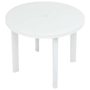 Zahradní stůl bílý 89 cm plast - obrázek 3