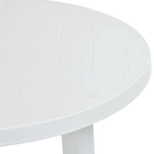 Zahradní stůl bílý 89 cm plast - obrázek 4