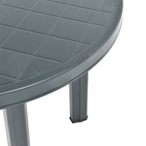 Zahradní stůl zelený 89 cm plast - obrázek 3