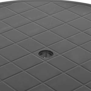 Zahradní stůl antracitový 89 cm plast - obrázek 5