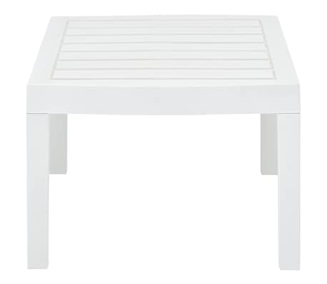 Tavolo Da Giardino VidaXL 220x90x72 Cm - In PP Bianco, Estensibile, Resina Resistente - Foto 5