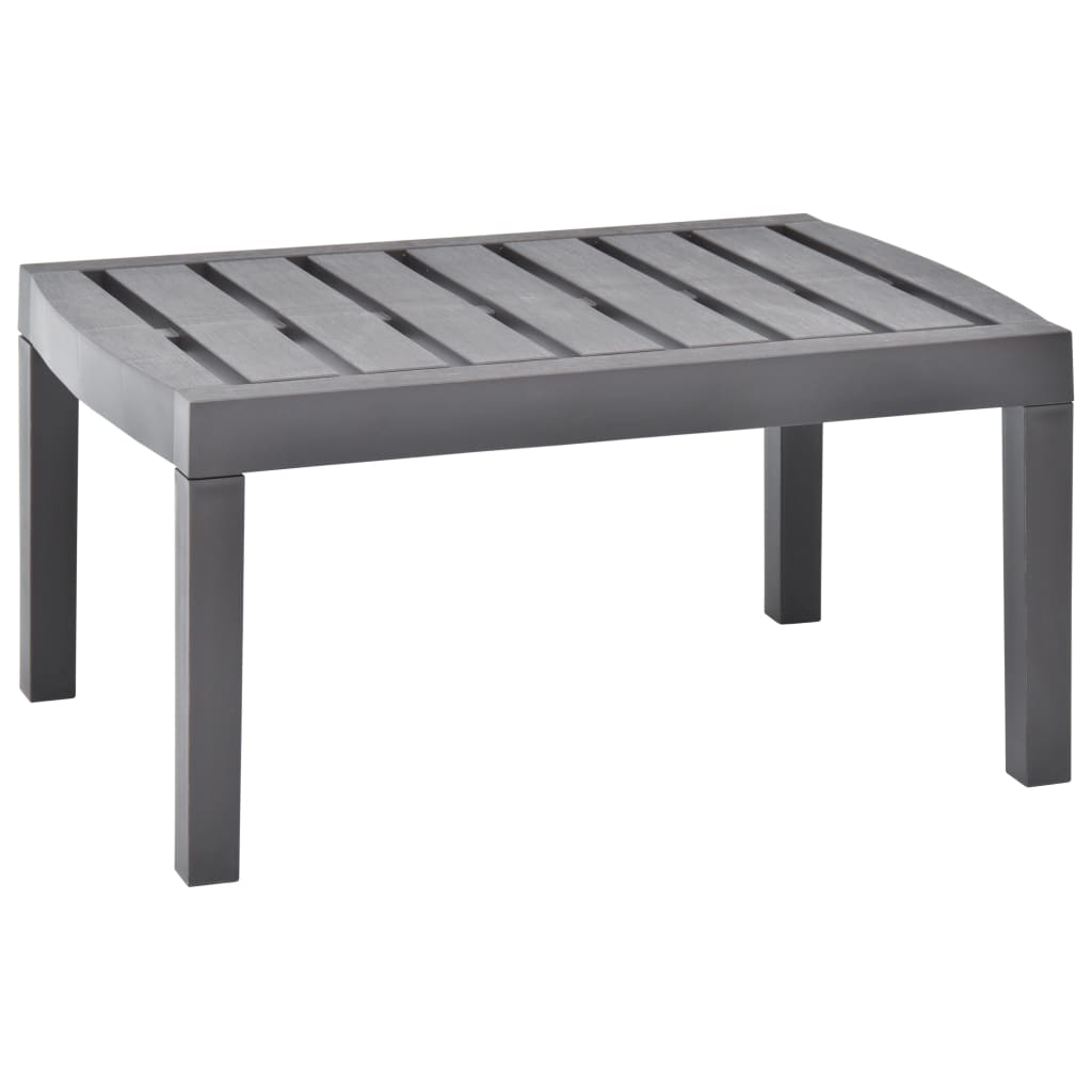 

vidaXL Patio Table Mocha 30.7"x21.7"x15" Plastic