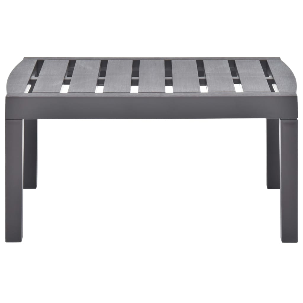 

vidaXL Tuintafel 78x55x38 cm kunststof mokkakleurig