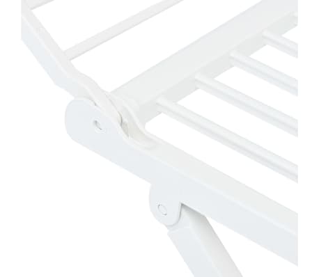 VidaXL Étendoir à linge pliable Blanc Plastique VidaXL Étendoir à linge pliable Blanc Plastique