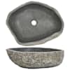 vidaXL kivist valamu, ovaalne (45-53)x(34-41) cm