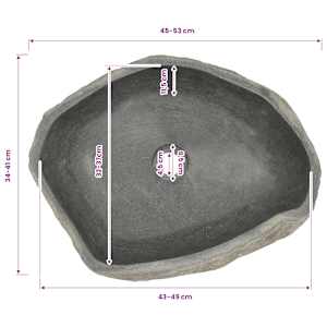 Umyvadlo říční kámen oválné (45–53) x (34–41) cm - obrázek 7
