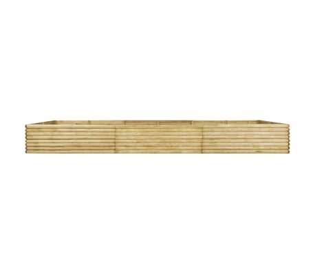 vidaXL Strat înălțat de grădină, 450x150x48 cm, lemn pin tratat, 19 mm