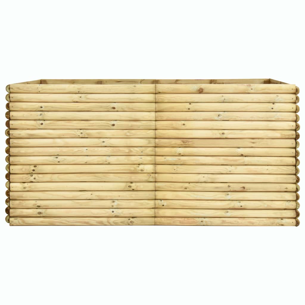 vidaXL Arriate de madera de pino impregnada 206x150x96 cm