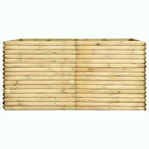 vidaXL Sodo lovelis, 206x150x96cm, impregnuota pušies mediena, aukštas