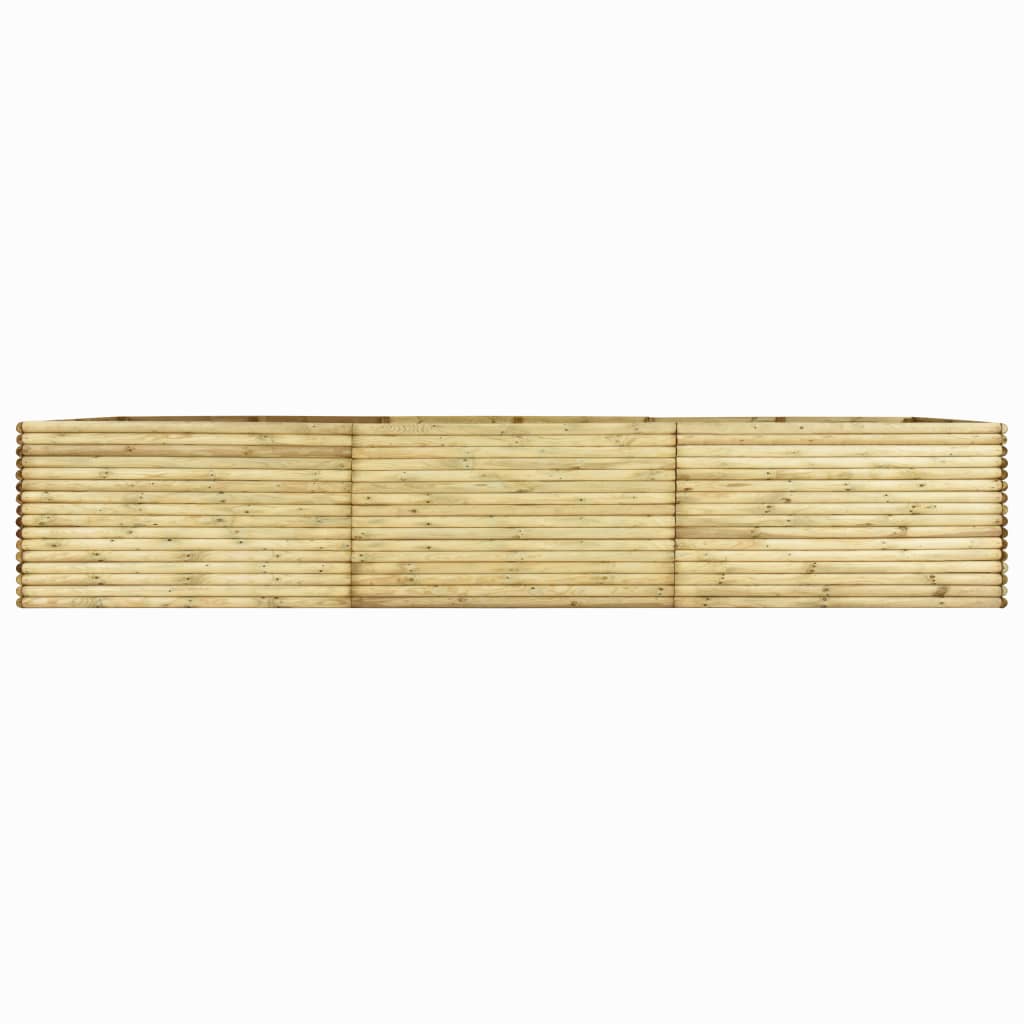 vidaXL Arriate de madera de pino impregnada 450x50x96 cm