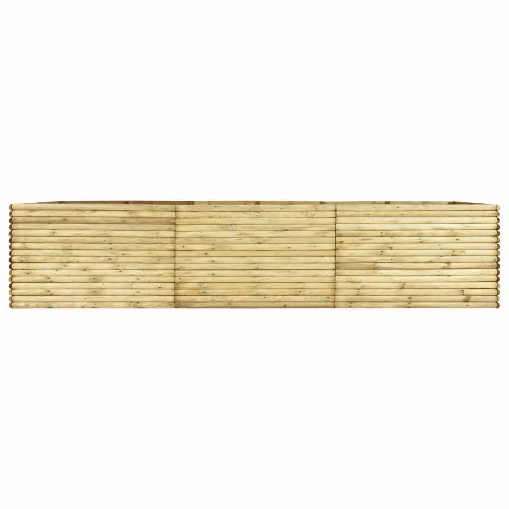 vidaXL Arriate de madera de pino impregnada 450x150x96 cm