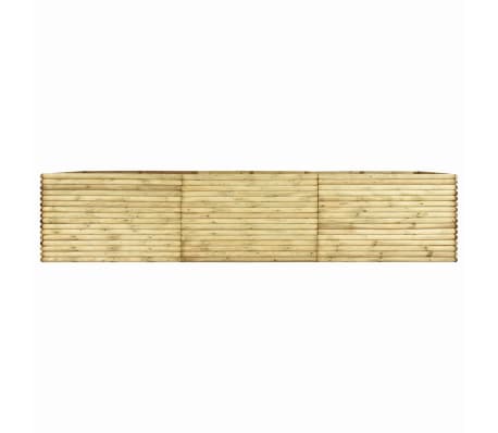 vidaXL Arriate de madera de pino impregnada 450x150x96 cm