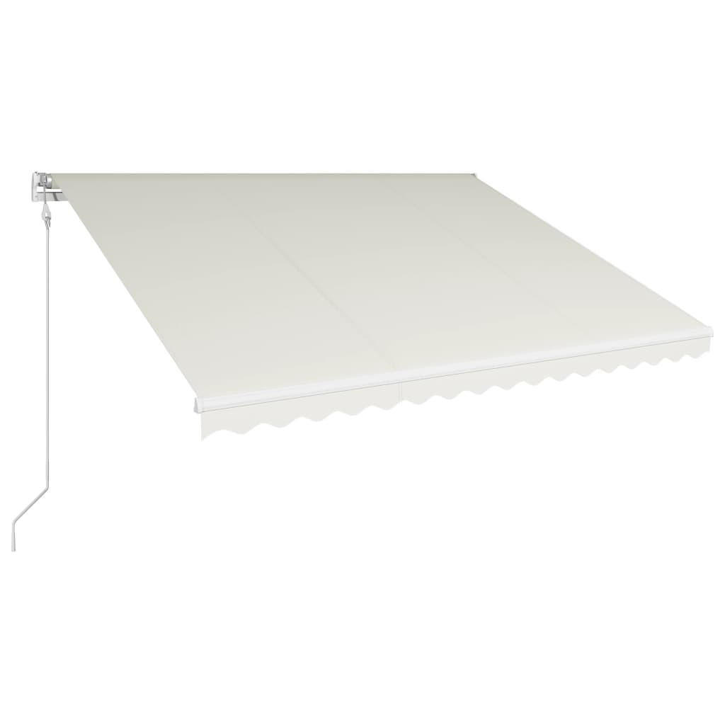 vidaXL Automatická zatahovací markýza 400 x 300 cm krémová