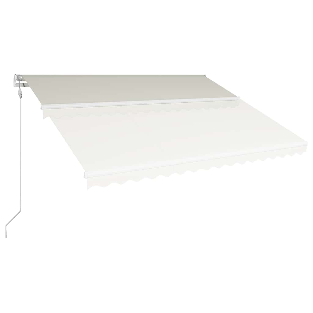 

vidaXL Luifel automatisch uittrekbaar 400x300 cm crème