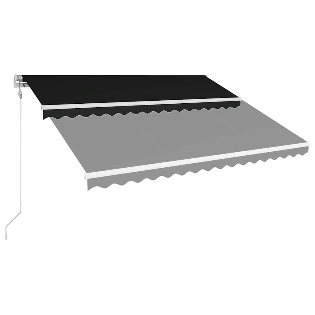 

vidaXL Luifel automatisch uittrekbaar 400x300 cm antraciet