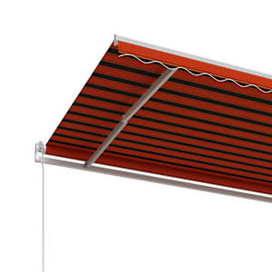 Automatická zatahovací markýza 600 x 300 cm oranžovo-hnědá - obrázek 4