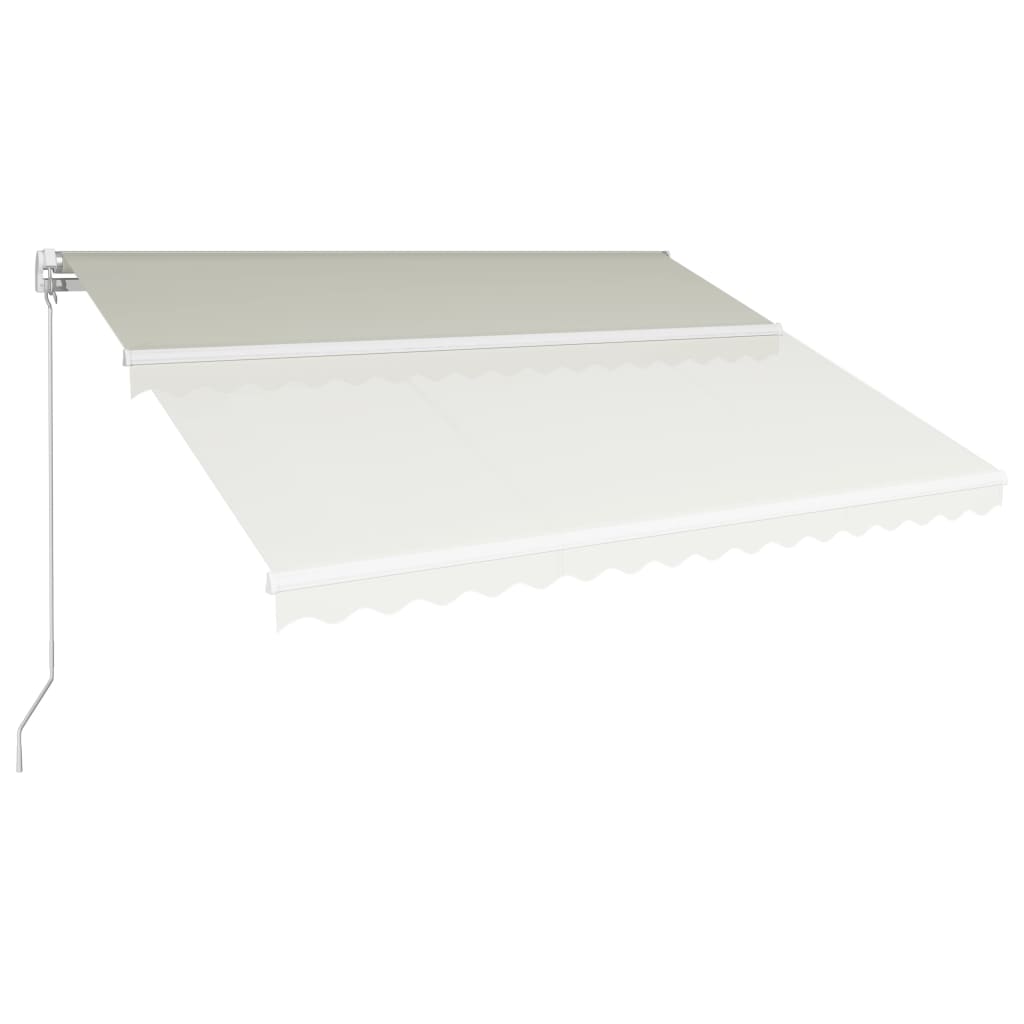 

vidaXL Luifel handmatig uittrekbaar 400x300 cm crème