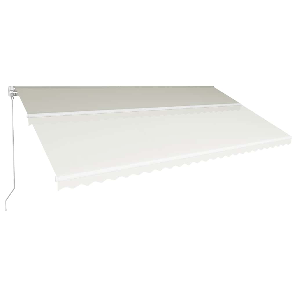 

vidaXL Luifel handmatig uittrekbaar 600x300 cm crème