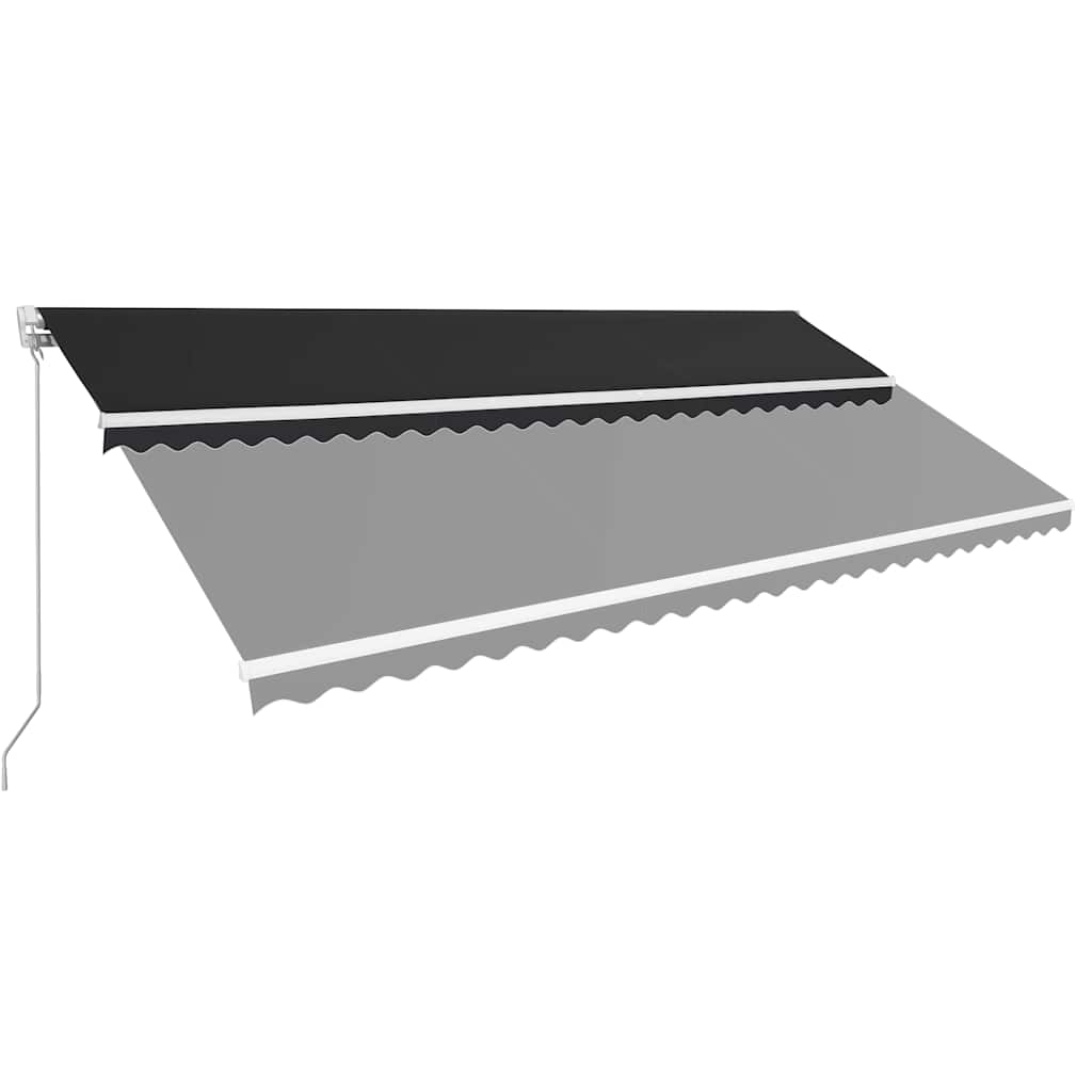 

vidaXL Luifel handmatig uittrekbaar 600x300 cm antraciet