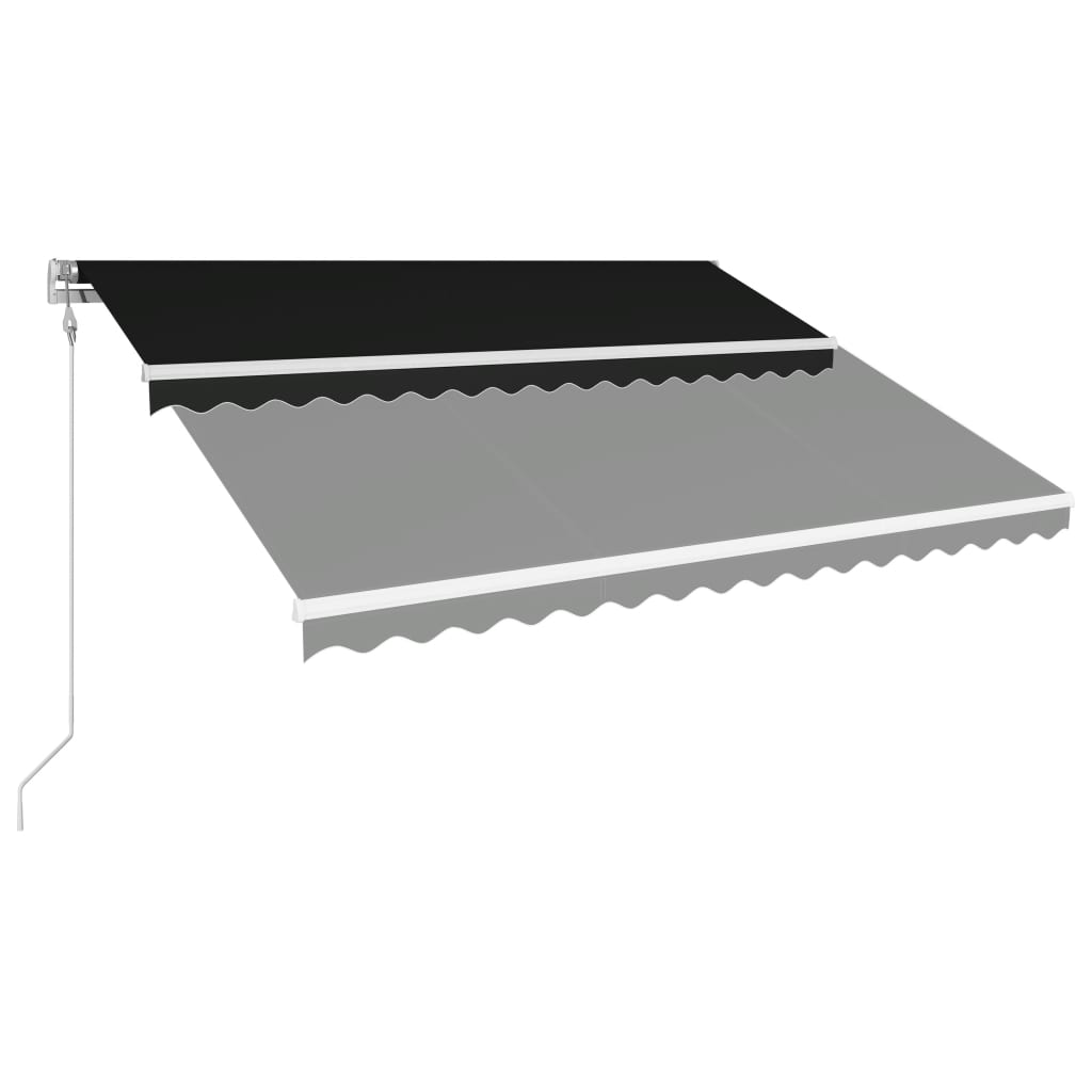 

vidaXL Luifel automatisch uittrekbaar 450x300 cm antraciet