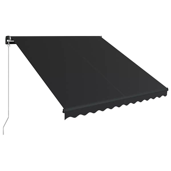 vidaXL k&auml;sitsi sisset&otilde;mmatav varikatus, 300 x 250 cm, antratsiithall