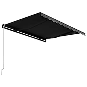 Ručně zatahovací markýza 300 x 250 cm antracitová - obrázek 4