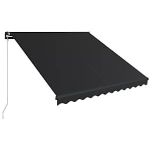 Ručně zatahovací markýza 350 x 250 cm antracitová - obrázek 2