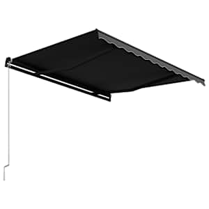 Ručně zatahovací markýza 350 x 250 cm antracitová - obrázek 4