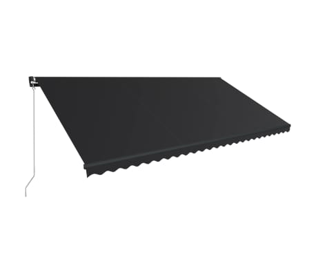 vidaXL Rankiniu būdu i&scaron;traukiama markizė, antracito spalvos, 600x300cm