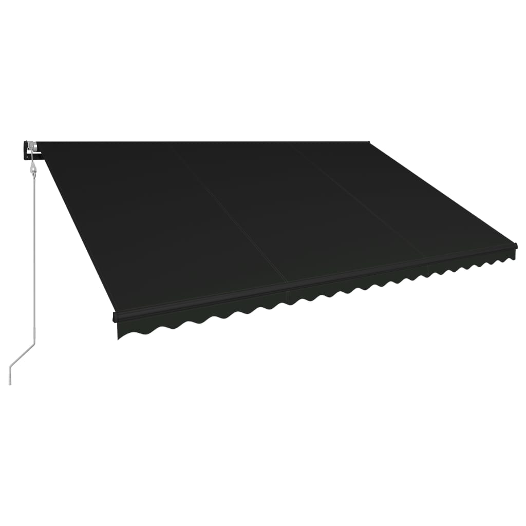 vidaXL Automatická zatahovací markýza 500 x 300 cm antracitová