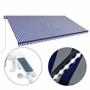 vidaXL Elektriline markiis LED-valgustuse ja anduriga 6 x 3 m