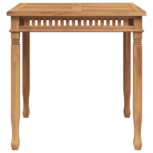 Zahradní jídelní stůl 80 x 80 x 80 cm masivní teakové dřevo - obrázek 6
