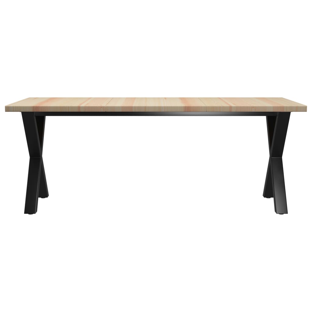 

vidaXL Eettafel 200x100x76 cm grenenhout