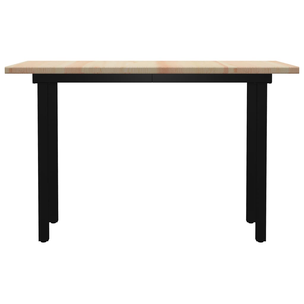 

vidaXL Eettafel 140x70x76 cm grenenhout