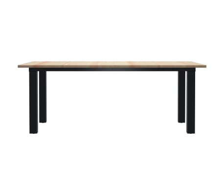 vidaXL Eettafel 200x100x76 cm grenenhout