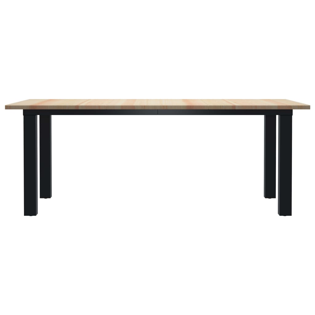 

vidaXL Eettafel 220x100x76 cm grenenhout