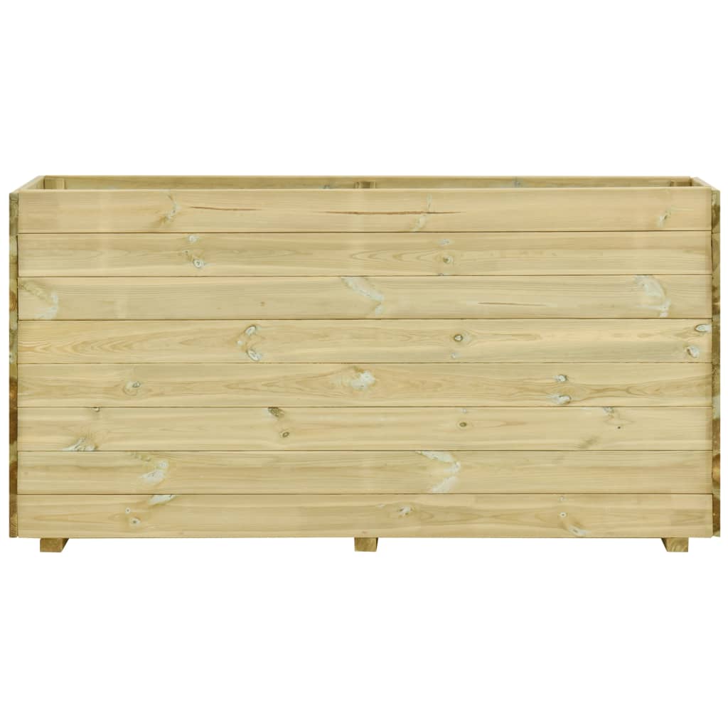 

vidaXL Plantenbak verhoogd met bodem 150x50x75 cm grenenhout