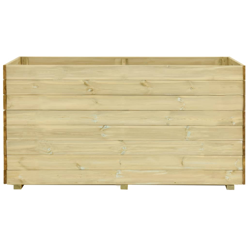 vidaXL Strat înălțat de grădină cu podea 150x100x75cm lemn pin tratat