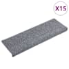 vidaXL trepimatid, isekleepuvad, 15 tk, 65 x 21 x 4 cm, helehall, ristk&uuml;likukujuline serv