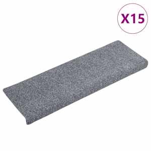 vidaXL trepimatid, isekleepuvad, 15 tk, 65 x 21 x 4 cm, helehall, ristk&uuml;likukujuline serv