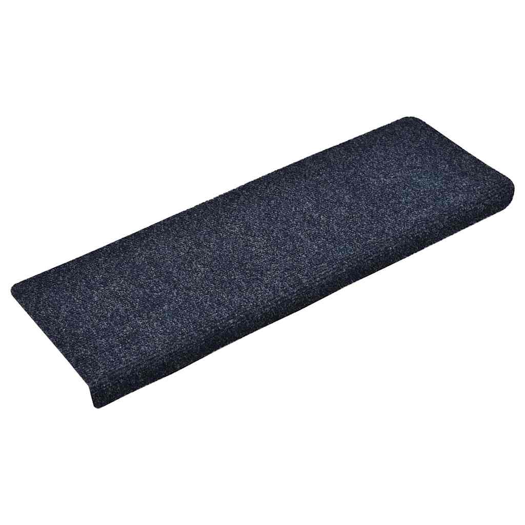 vidaXL Trapmatten 15 st 65x21x4 cm naaldvilt blauw afbeelding