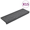vidaXL trepimatid 15 tk 65 x 21 x 4 cm tumehall ristk&uuml;likukujuline serv