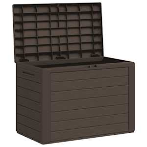 Zahradní úložný box hnědý 78 x 44 x 55 cm - obrázek 4