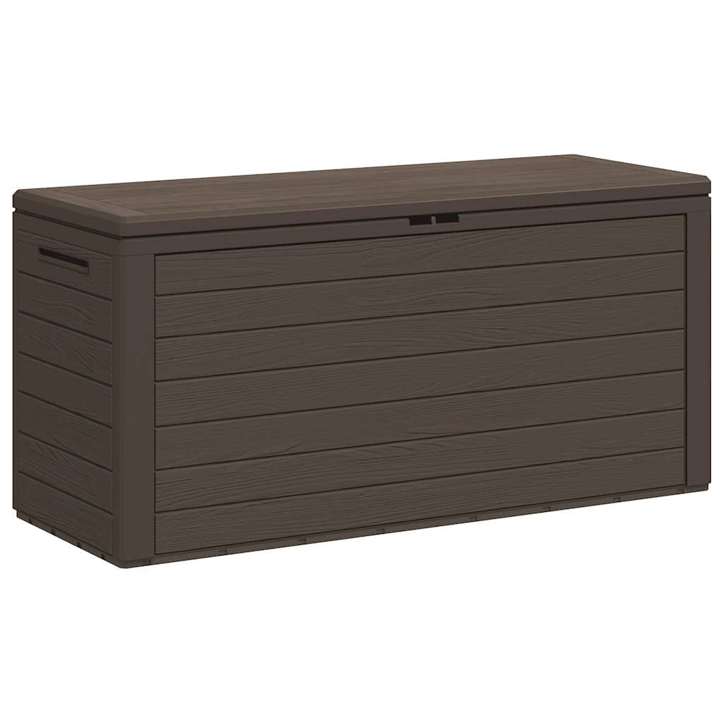 vidaXL Zahradní úložný box hnědý 116 x 44 x 55 cm